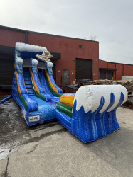 18’ Surfs Up Single Lane Slide