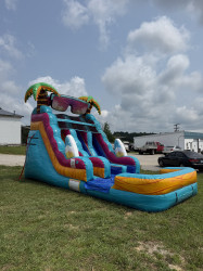 15' Beach Life Double Lane Wet/Dry Slide